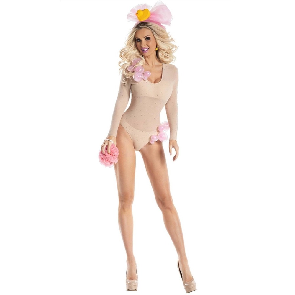 Women's Sexy Bubble Bath Babe Costume Halloween Size Adult Medium New